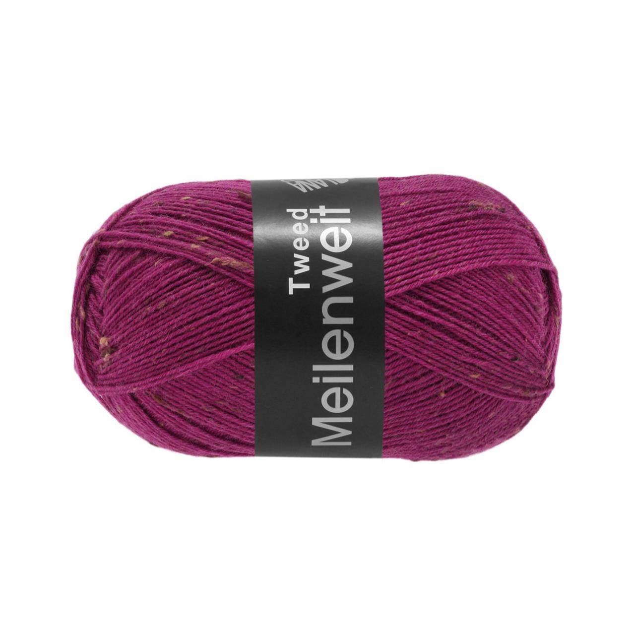 Meilenweit 100 Tweed 173 Fuchsia