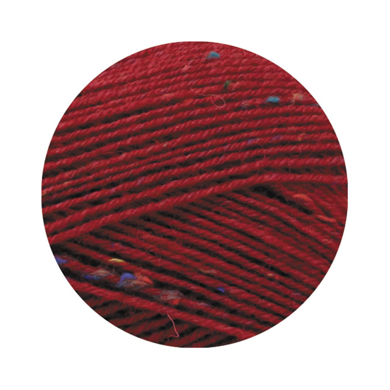 Meilenweit 100 Tweed 161 Weinrot