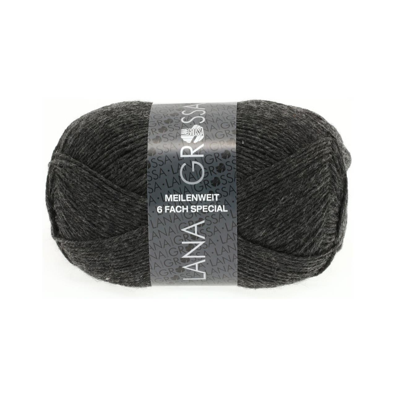Meilenweit 6-Fach 150 Mélange 8853 Anthrazit