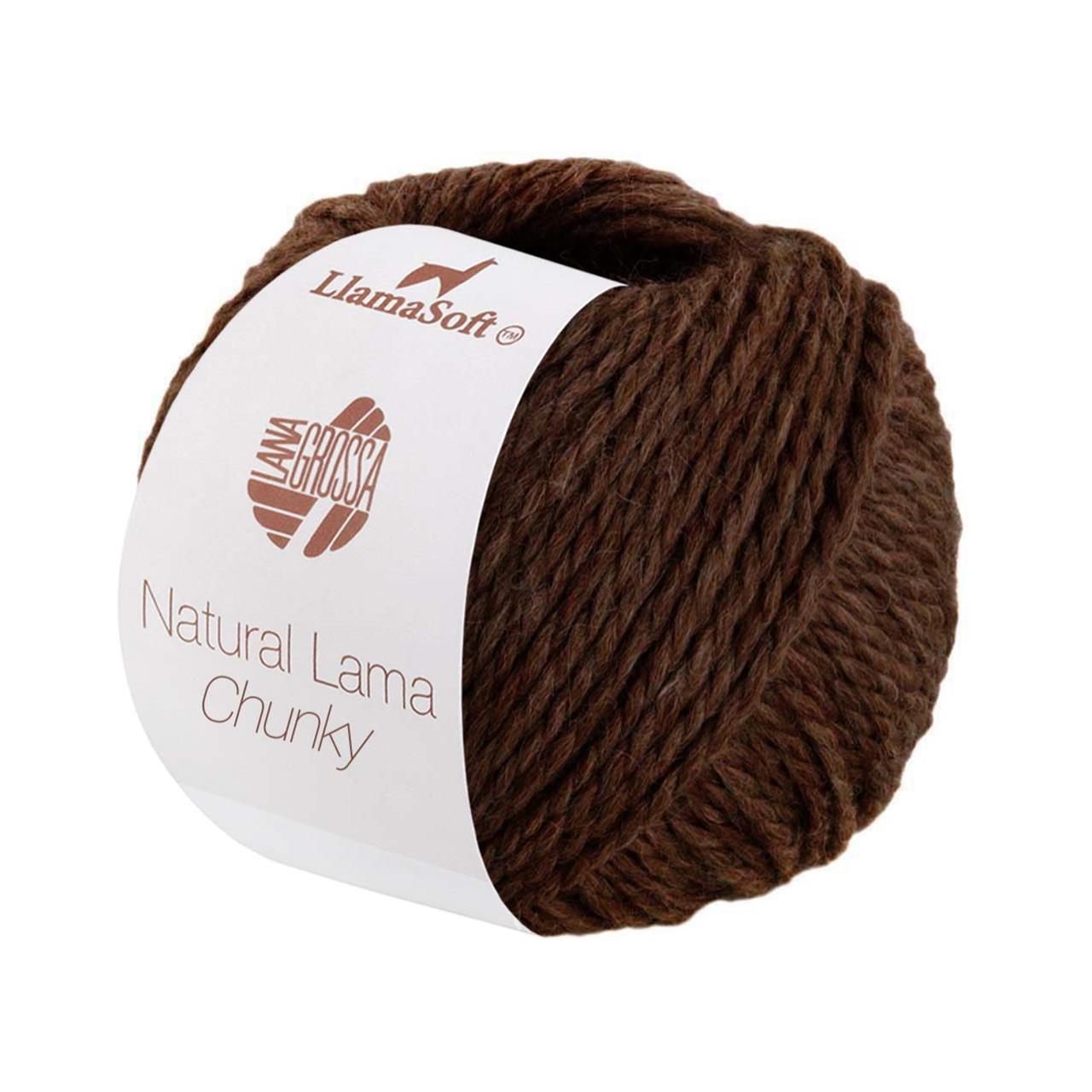 Natural Lama Chunky 13 Schokobraun