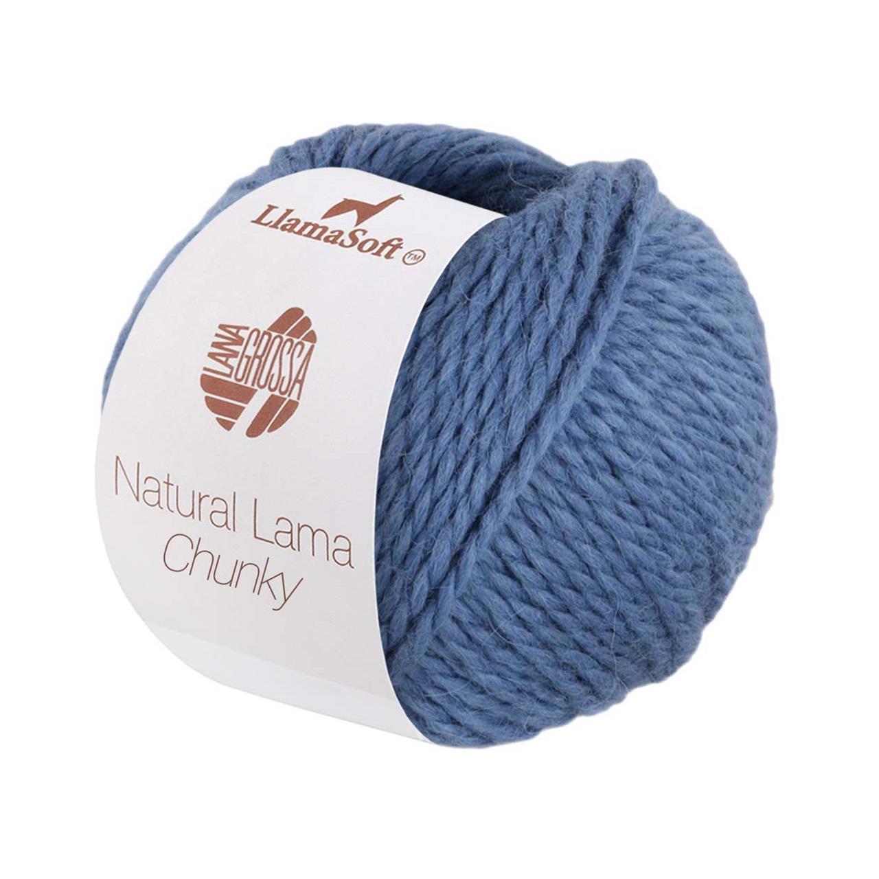 Natural Lama Chunky 5 Taubenblau