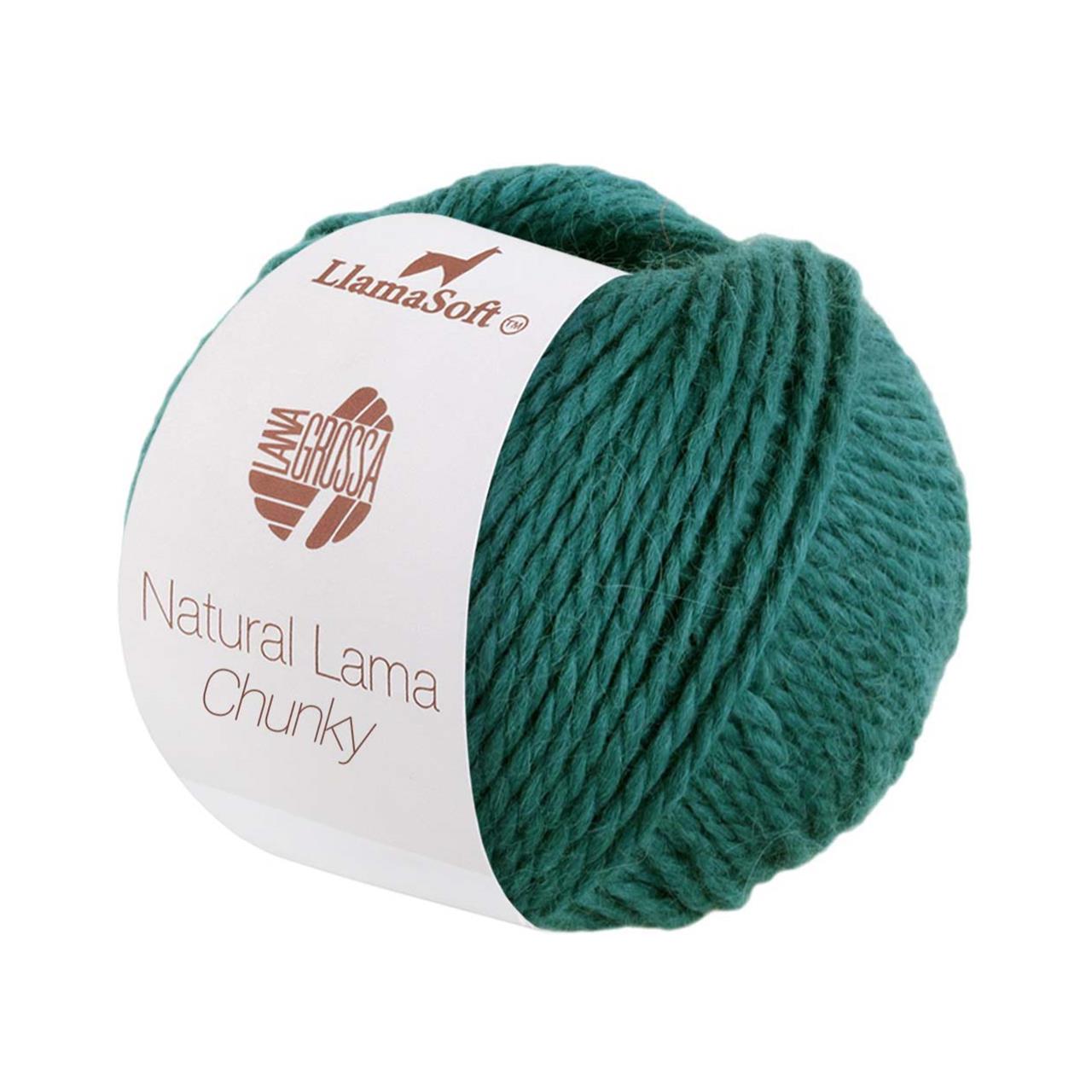 Natural Lama Chunky 7 Türkisblau