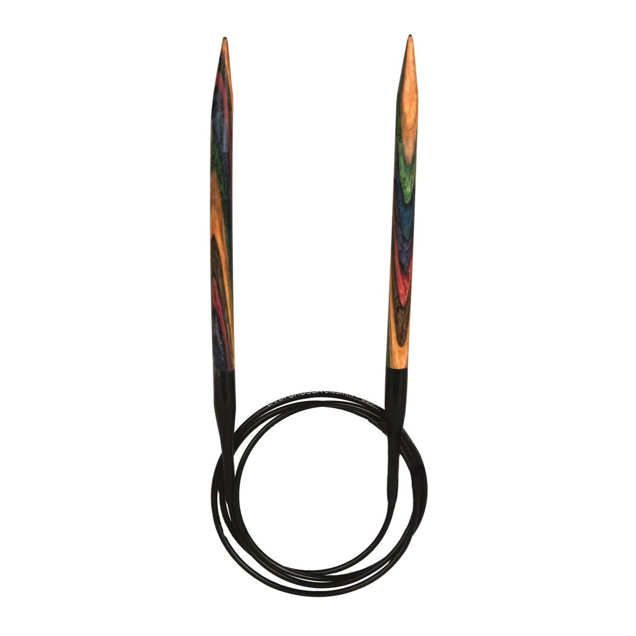 Rundstricknadel Design-Holz Multicolor 4.5 mm / 120 cm