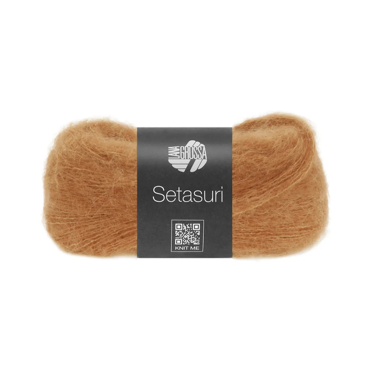 Setasuri 71 Lachsorange von Lana Grossa. Feines Lace-Garn aus Suri-Alpakafasern mit Seide