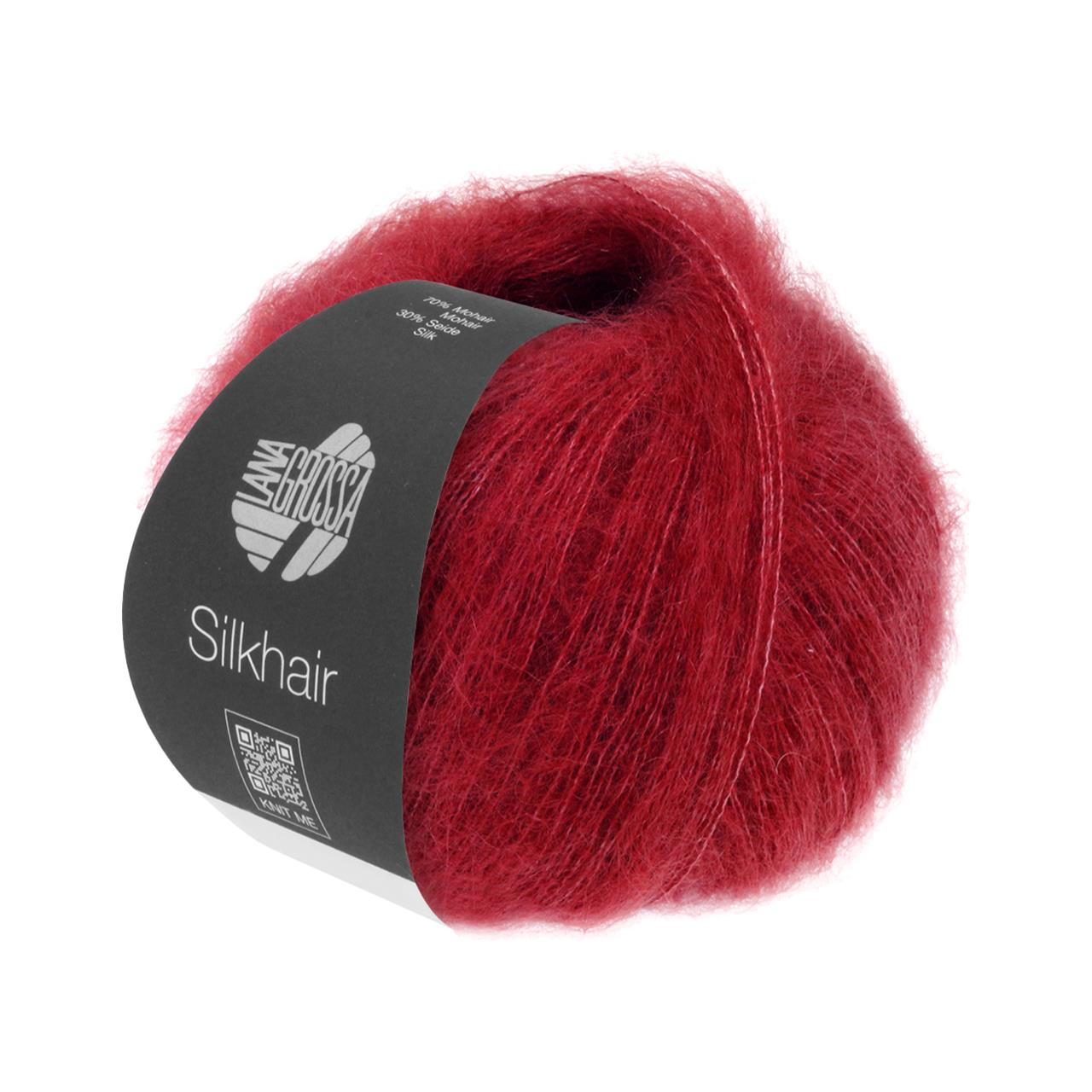 Silkhair Uni 208 Weinrot