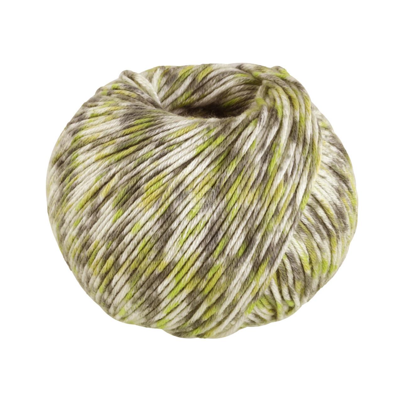 Soft Cotton Print 124 Ecru/Zartgrün/Khaki