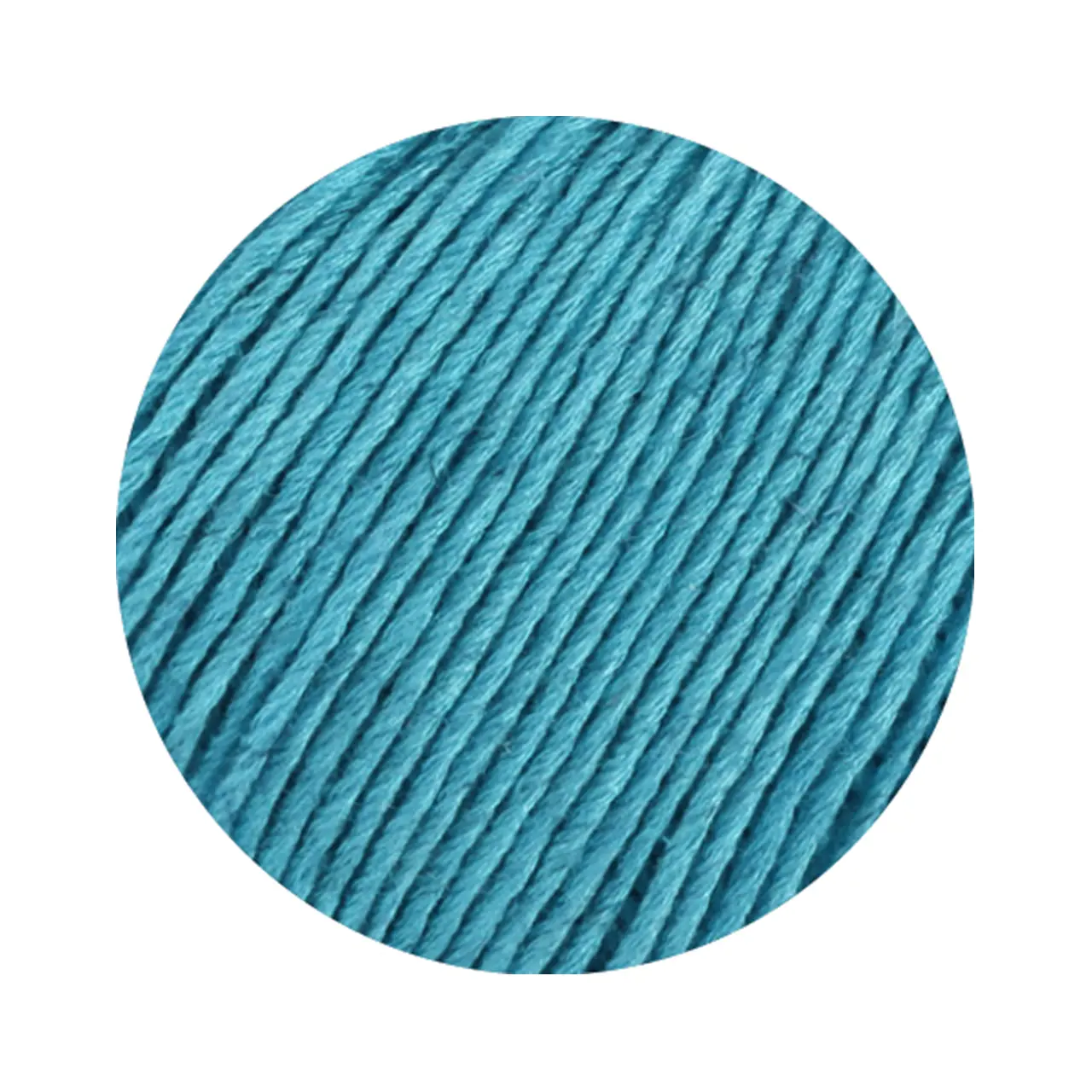 Solo Lino (Linea Pura) 75 Türkisblau von Lana Grossa. Leinen-Look