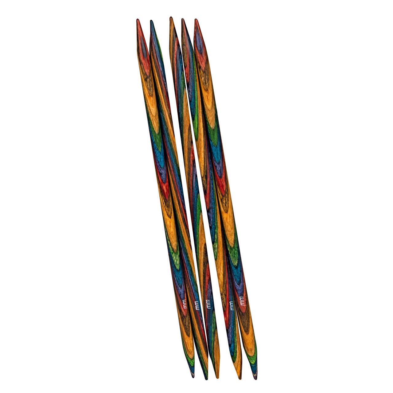 Strumpfstricknadel Design-Holz Multicolor 4.0 mm / 15 cm