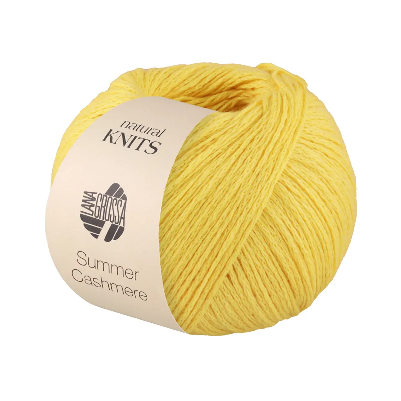 Summer Cashmere 17 Zitrusgelb von Lana Grossa. Feines Kettengarn aus Baumwolle und Kaschmir