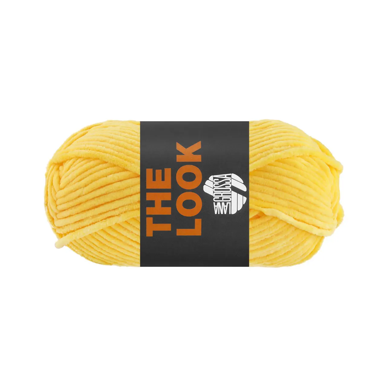 The Look 20 Gelb von Lana Grossa. Samtig weiches und stabiles Chenillegarn