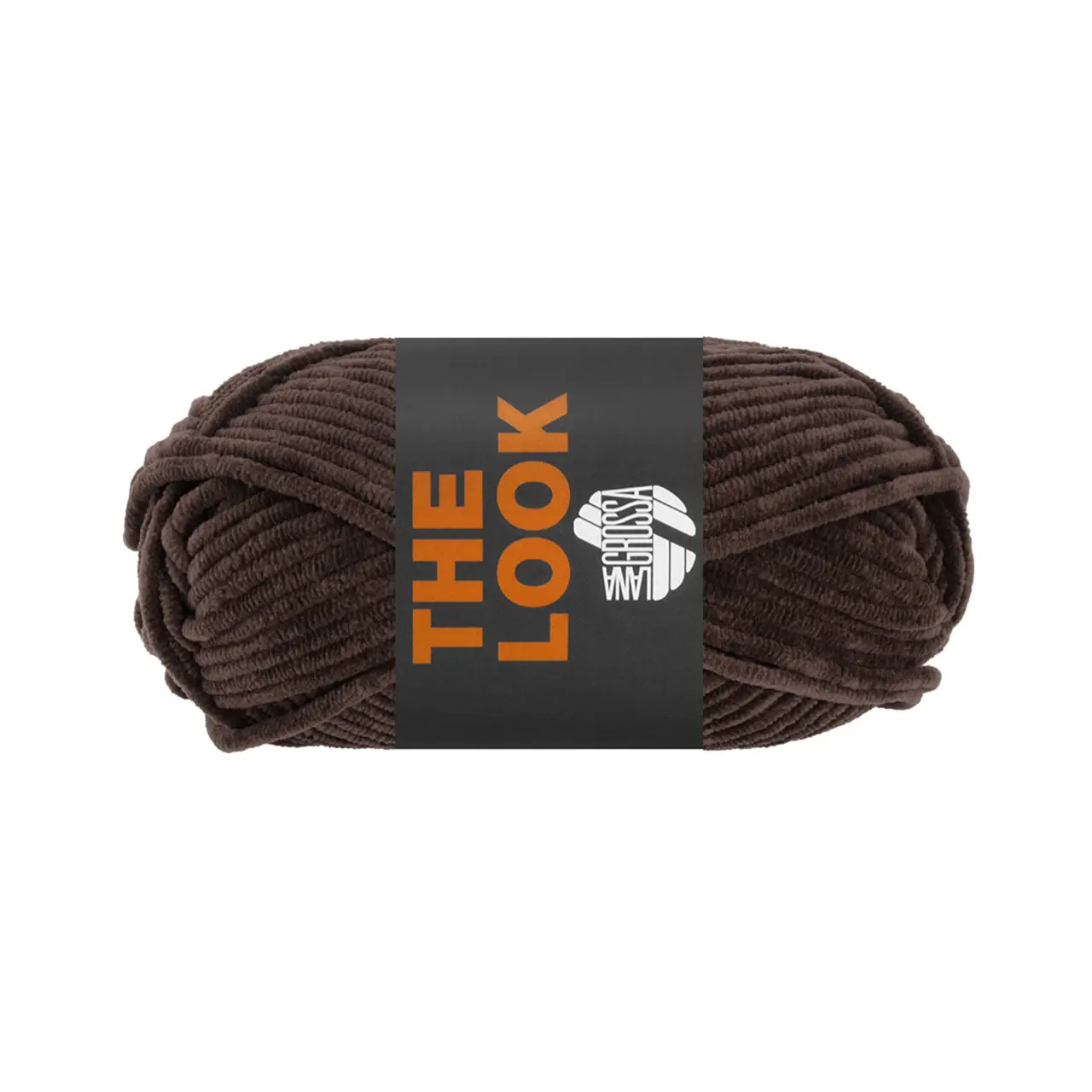 The Look 22 Mokka von Lana Grossa. Samtig weiches und stabiles Chenillegarn