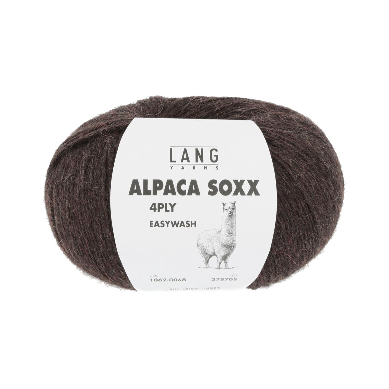Alpaca Soxx 4-Fach 68 Dunkelbraun Mélange