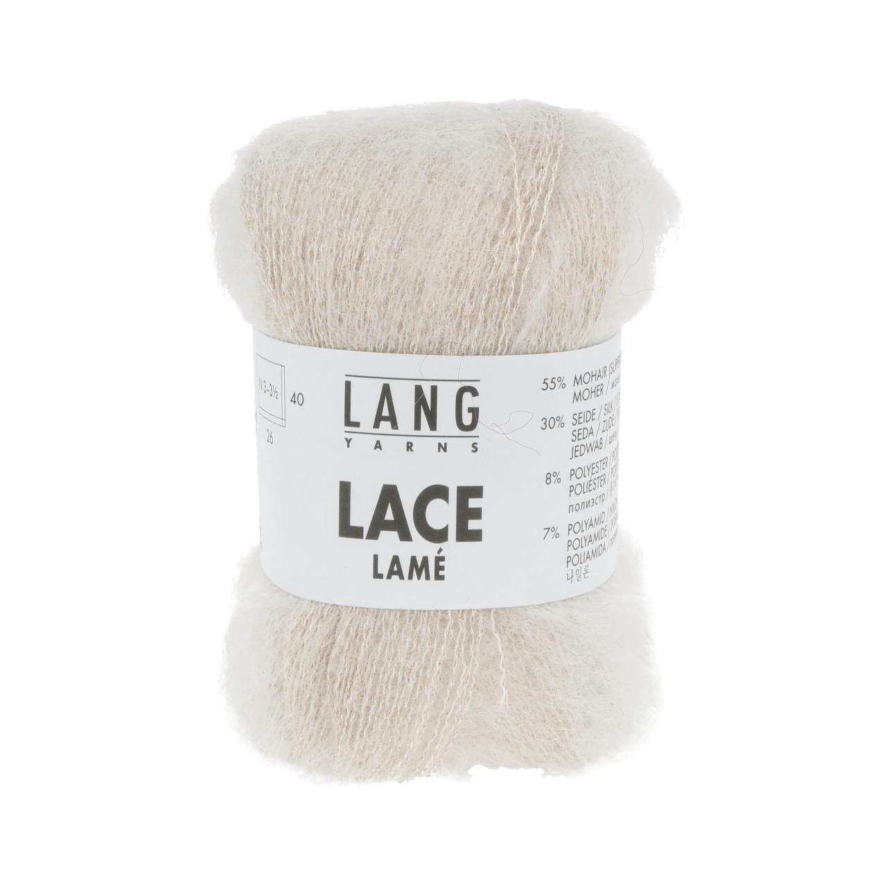 Lace Lamé 1 Weiss