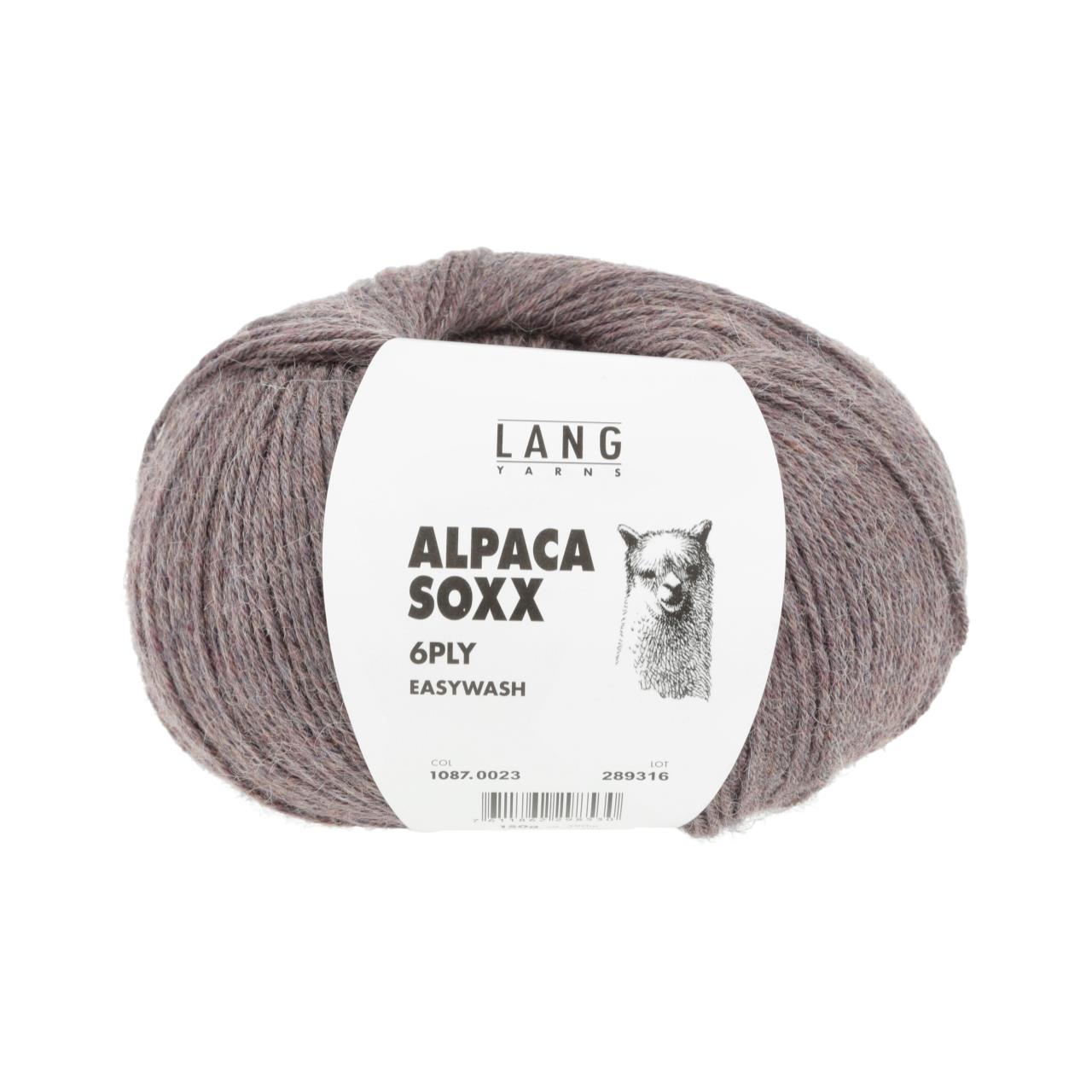 Alpaca Soxx 6-Fach 23 Altrosa Mélange
