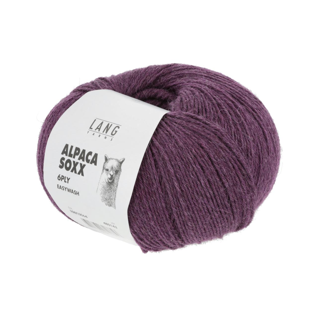 Alpaca Soxx 6-Fach 64 Bordeaux Mélange