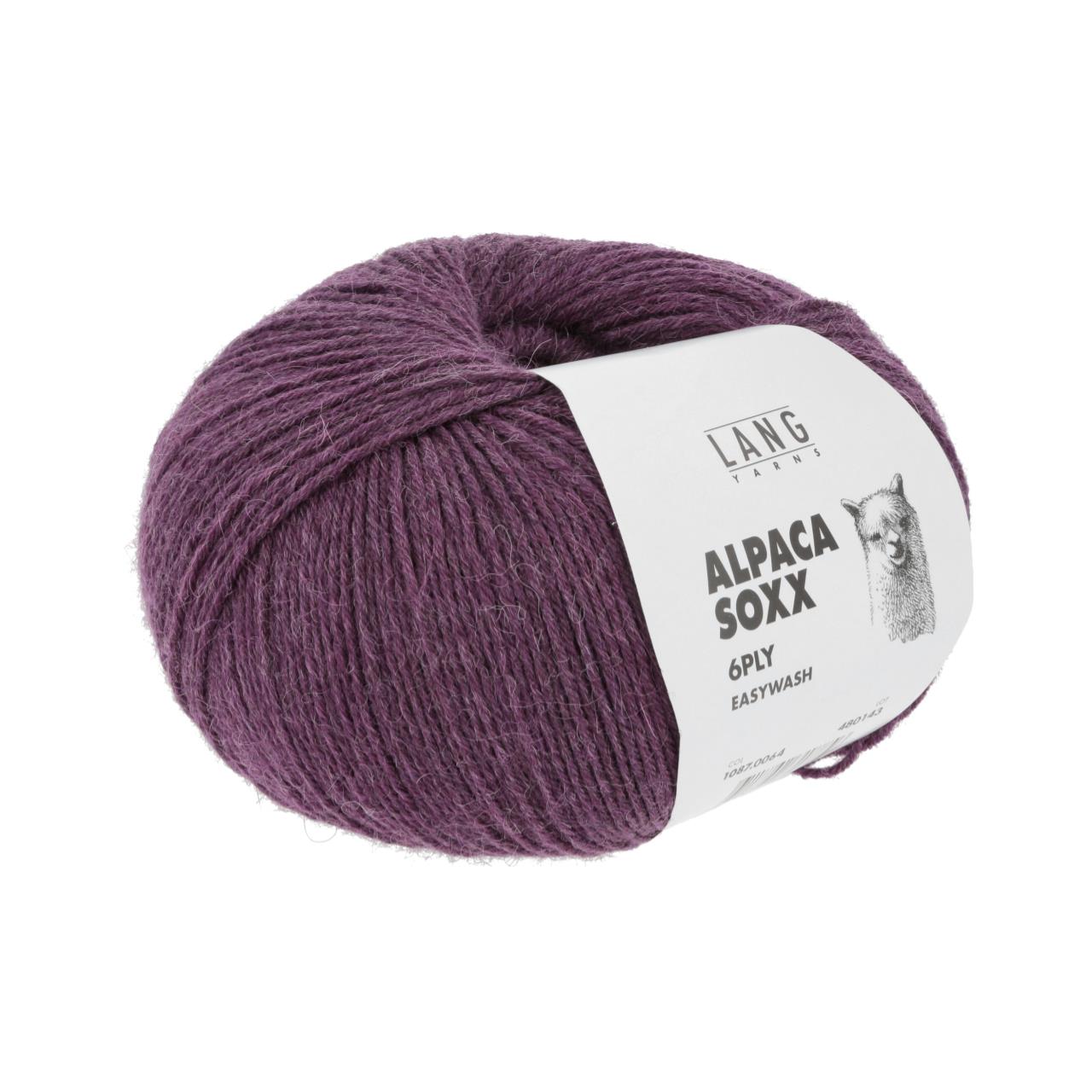 Alpaca Soxx 6-Fach 64 Bordeaux Mélange