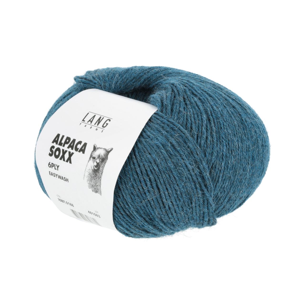 Alpaca Soxx 6-Fach 188 Petrol Hell Mélange