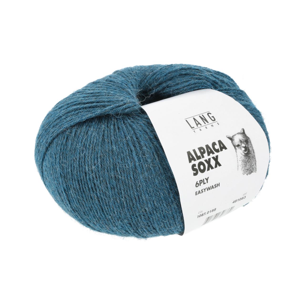 Alpaca Soxx 6-Fach 188 Petrol Hell Mélange