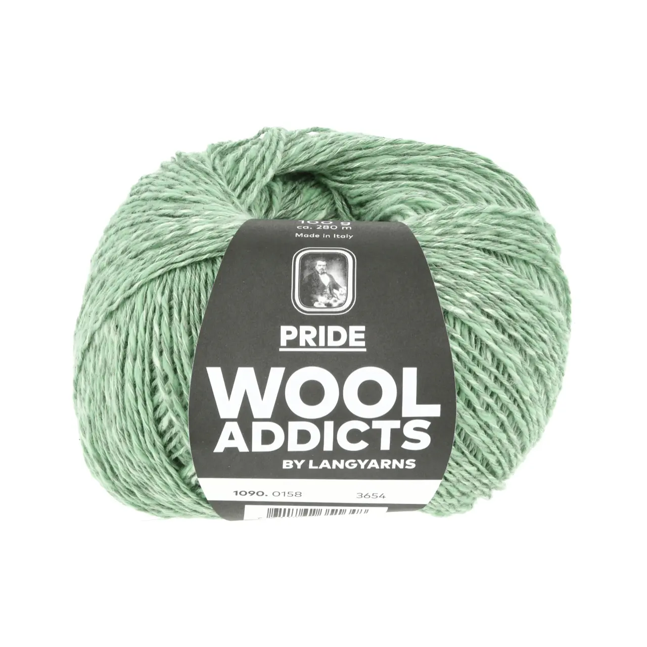 Pride 158 Aventurine von Lang Yarns. Pride is a beautiful yarn made of linen cotton and just a small percentage of viscose. The composition is not only breath-taking but it’s also a breathable material. This is a yarn you might wish to spend a lifetime with…