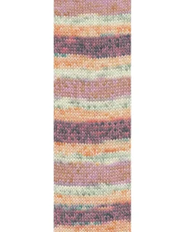 <span class="yarn-title">Footprints</span> <span class="yarn-color">15 Orange/<wbr>Lilac/<wbr>Green</span>