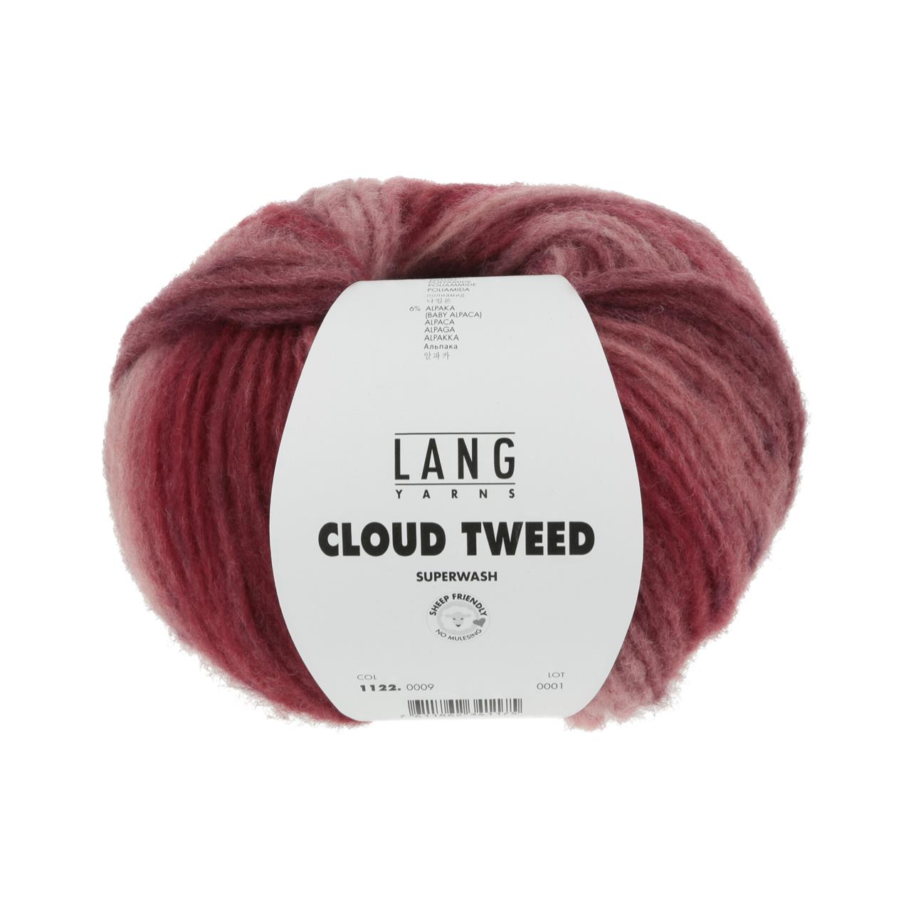 Cloud Tweed 9 Rosa/Rot/Dunkelrot