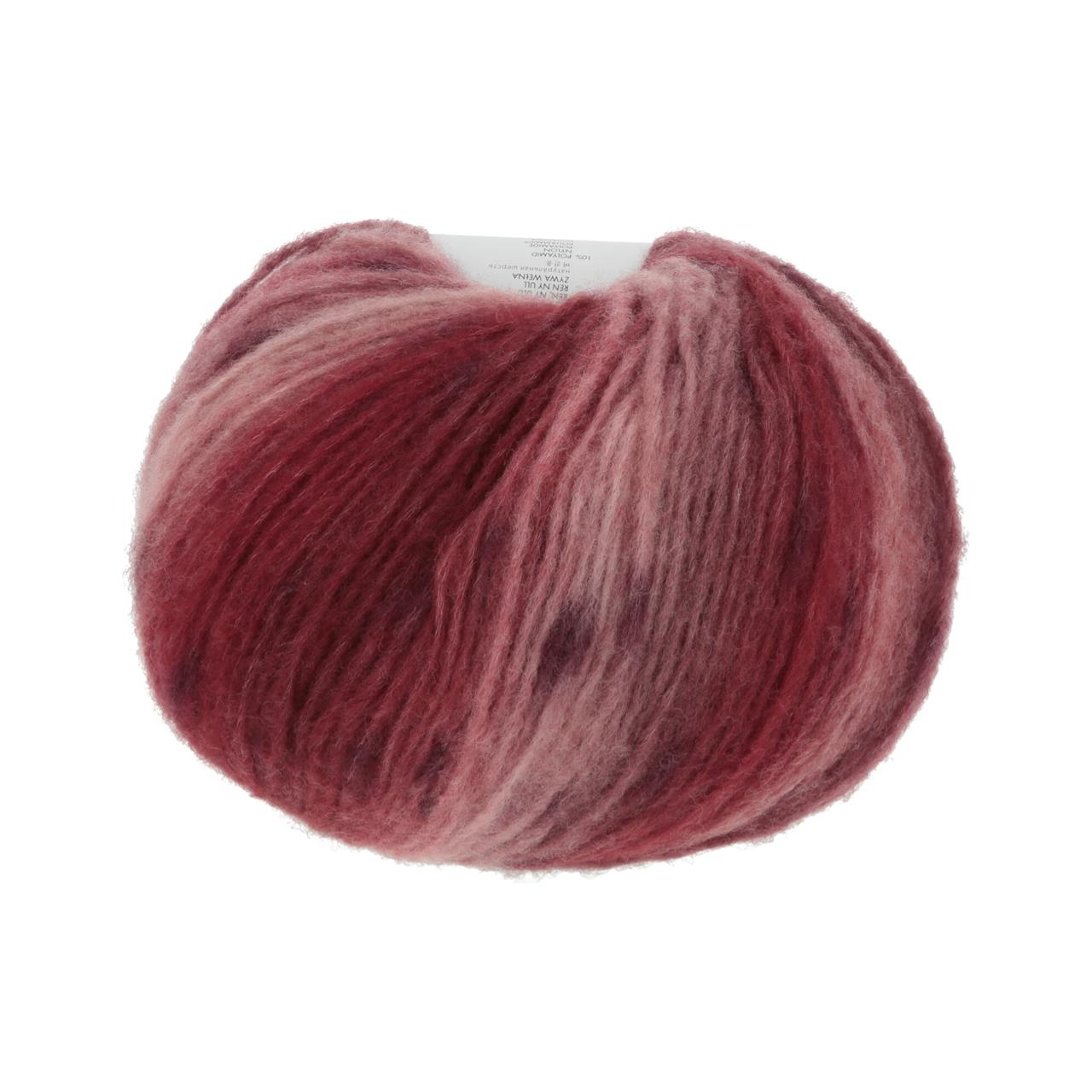 Cloud Tweed 9 Rosa/Rot/Dunkelrot