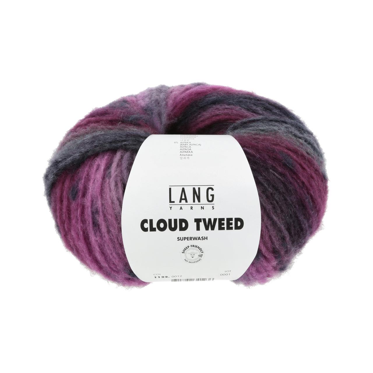 Cloud Tweed 12 Fuchsia/Aubergine/Petrol