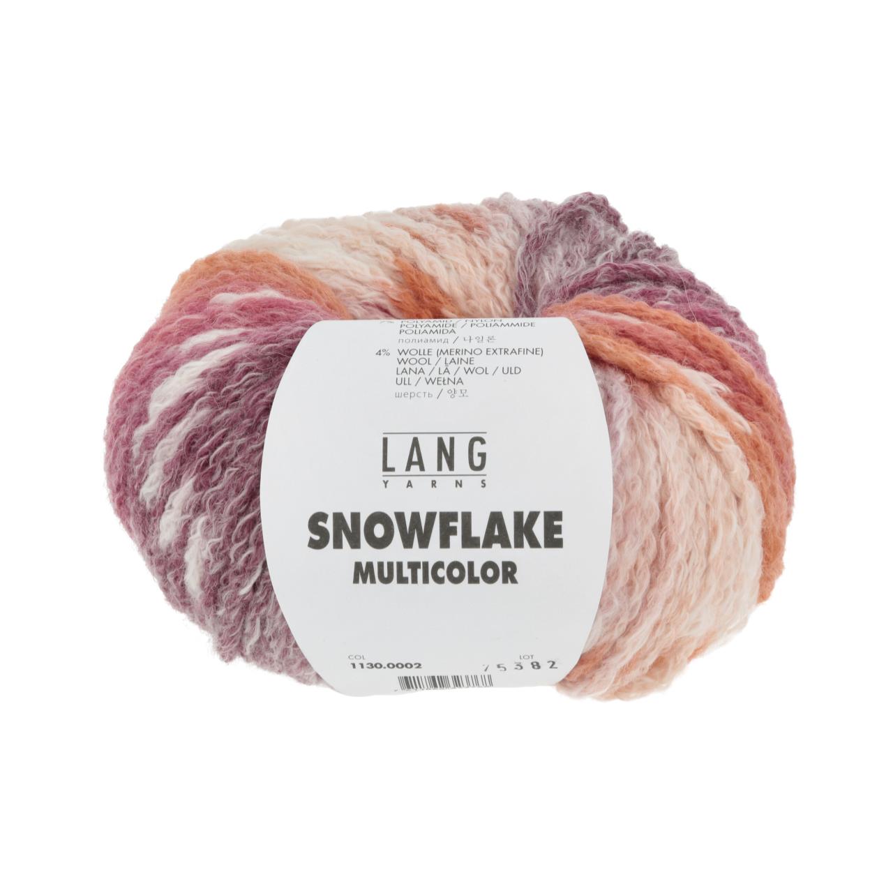 Snowflake Multicolor 2 Lachs/Rosa/Lila
