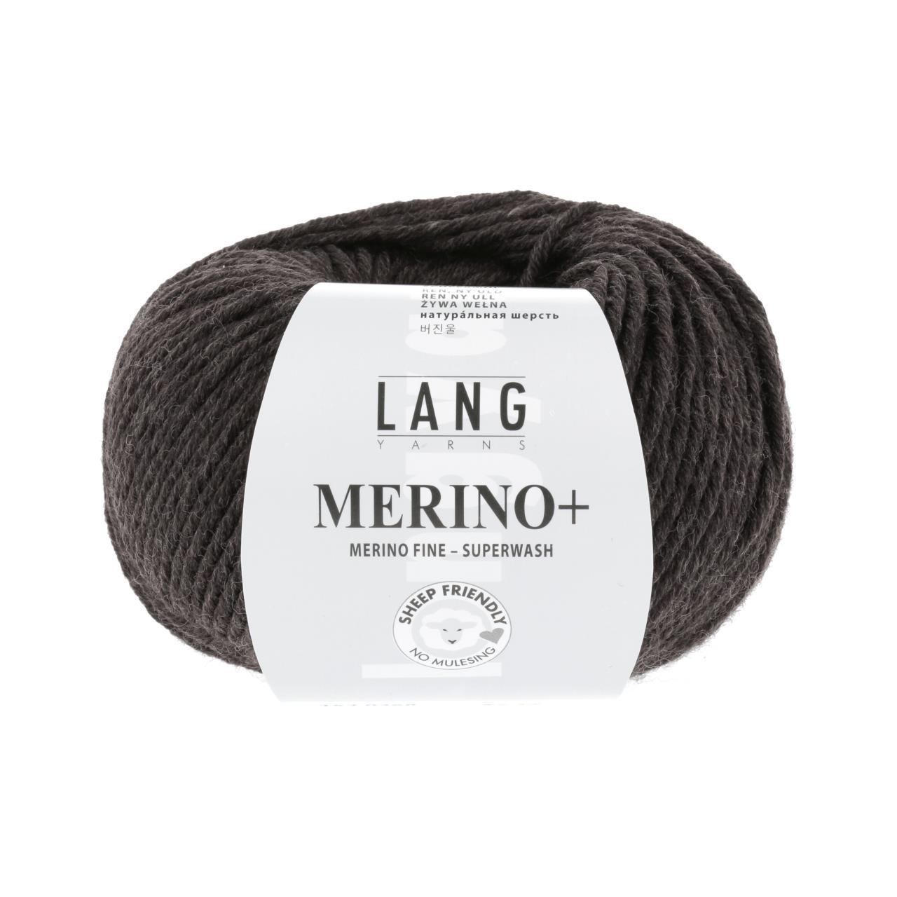 Merino+ 368 Dunkelbraun Mélange
