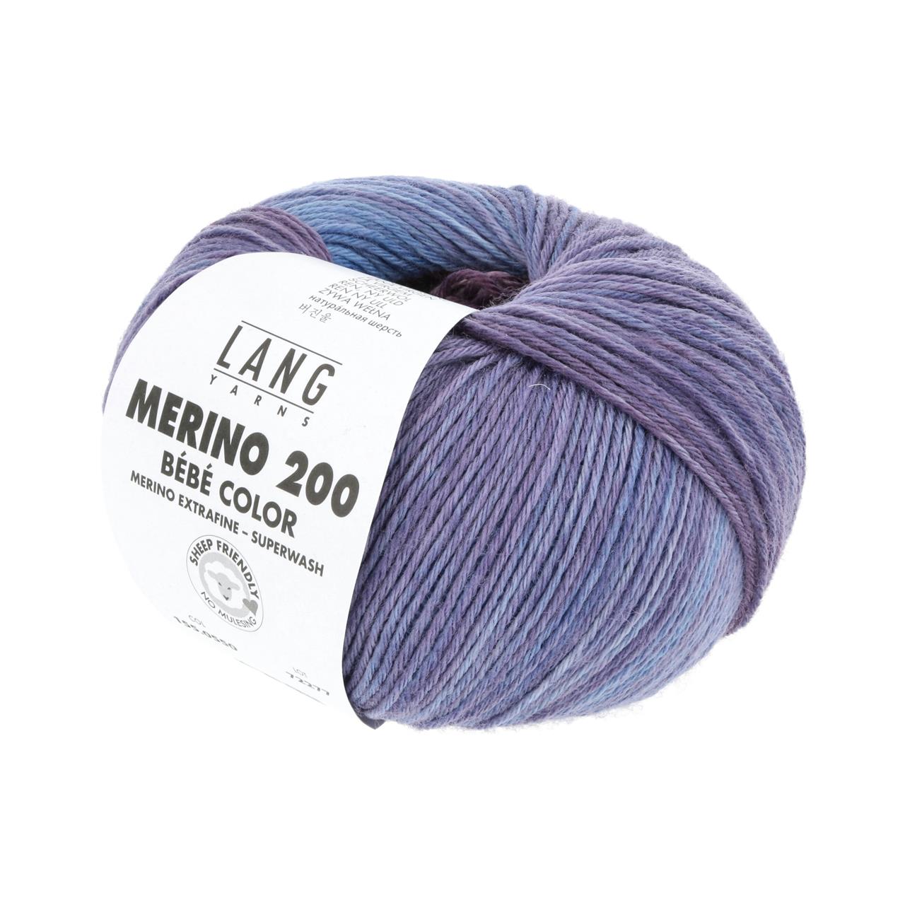 Merino 200 Bebe Color 550 Blau/Viola