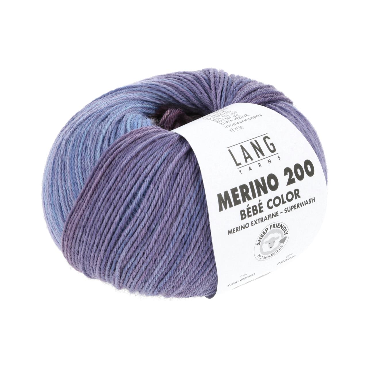 Merino 200 Bebe Color 550 Blau/Viola