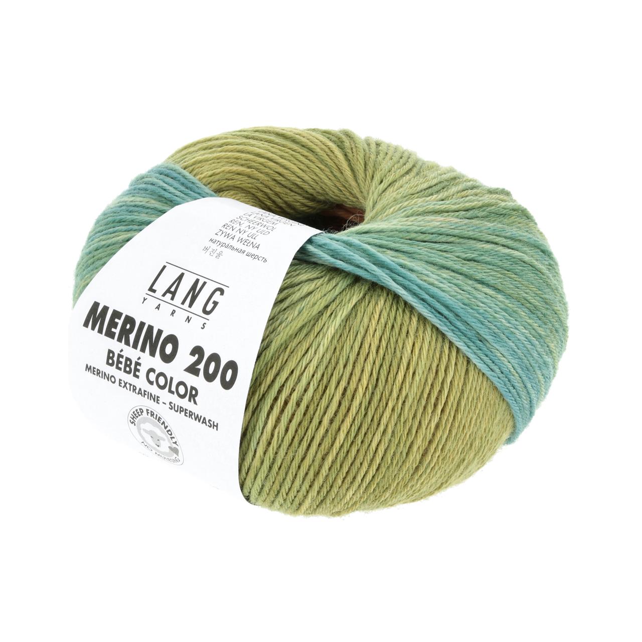 Merino 200 Bebe Color 551 Orange/Grün