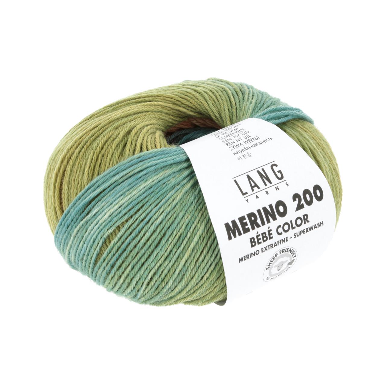 Merino 200 Bebe Color 551 Orange/Grün