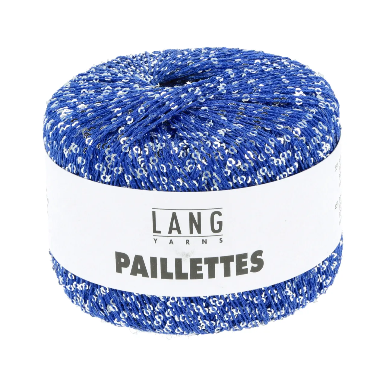 Paillettes 6 Blau/Silber von Lang Yarns. Beilaufgarn mit Pailletten. Celebrate your style. Lasse Deiner Kreativität freien Lauf und kombiniere mit Deinem Lieblingsgarn.