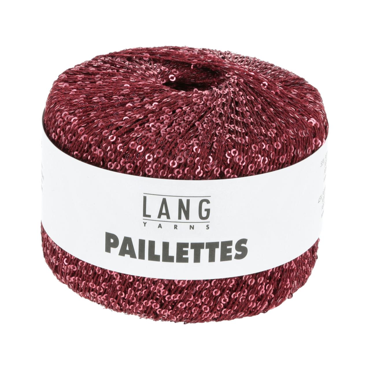 Paillettes 62 Weinrot