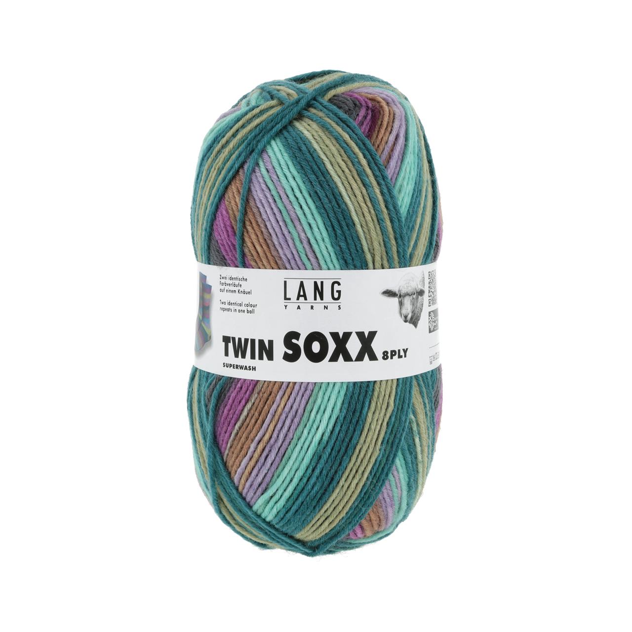 Twin Soxx 8-Fach 447 Violett/Petrol 1133 Trondheim
