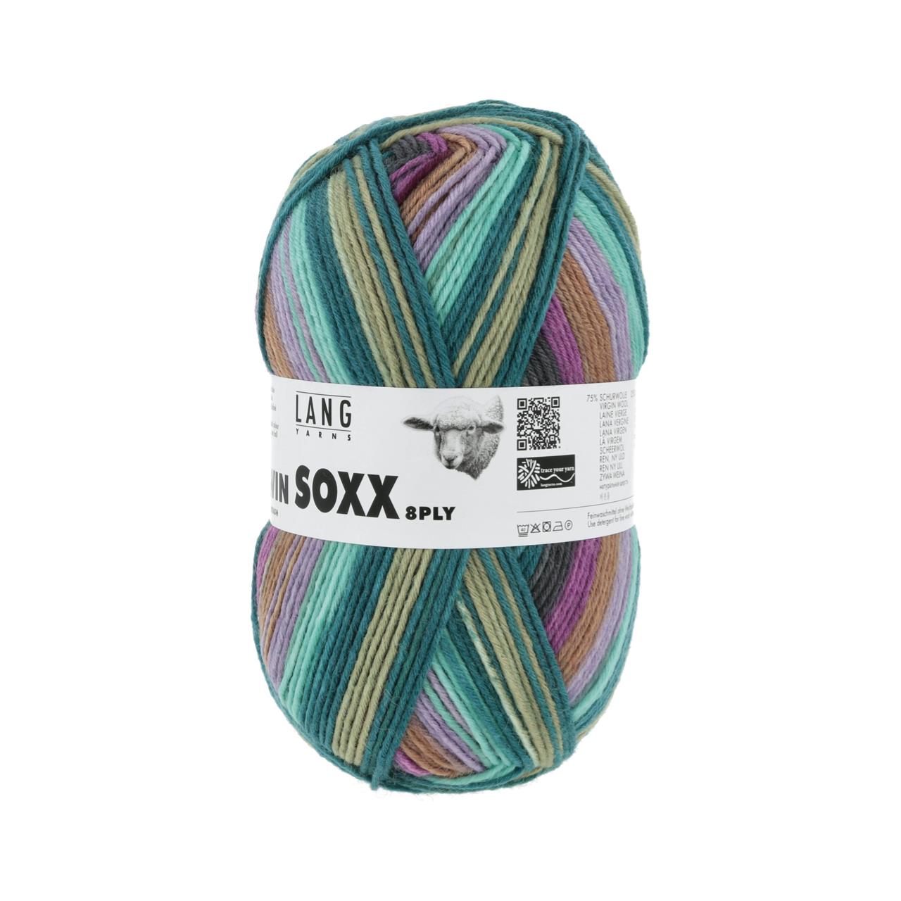 Twin Soxx 8-Fach 447 Violett/Petrol 1133 Trondheim