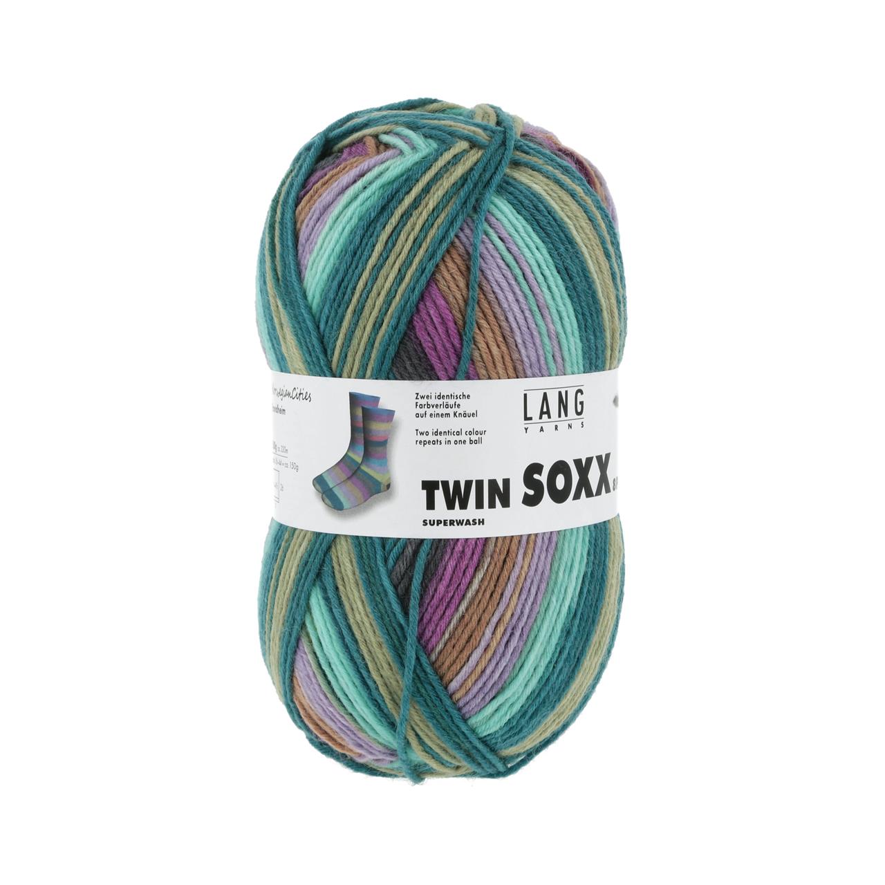 Twin Soxx 8-Fach 447 Violett/Petrol 1133 Trondheim