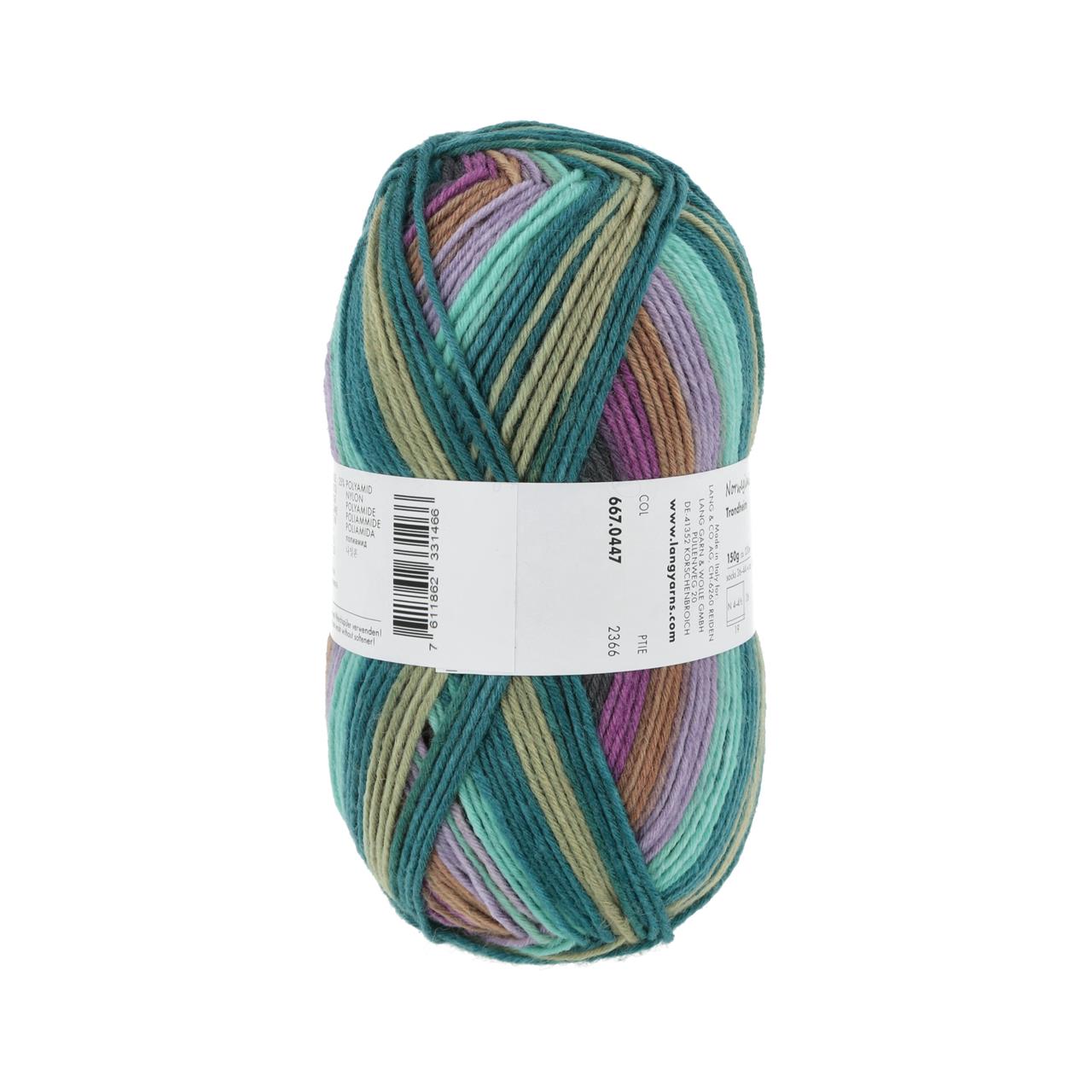 Twin Soxx 8-Fach 447 Violett/Petrol 1133 Trondheim
