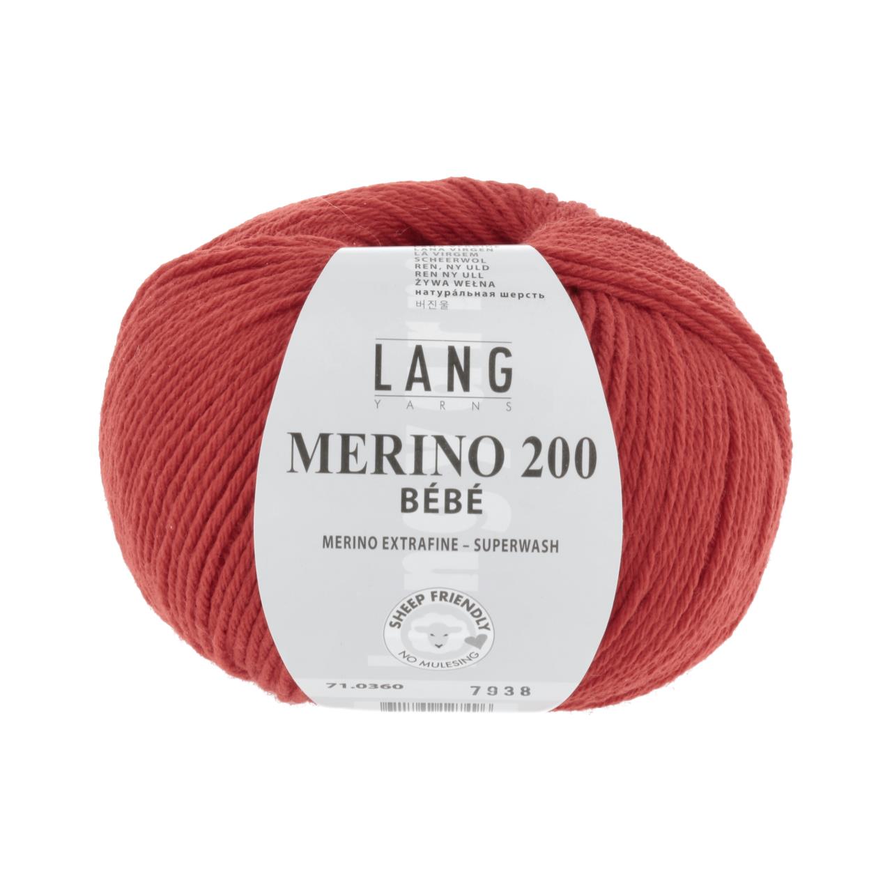 Merino 200 Bebe 360 Rot