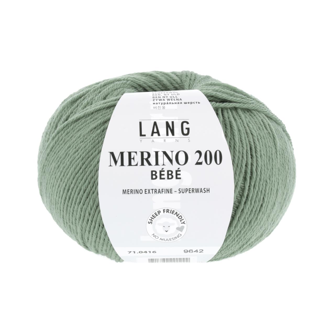 Merino 200 Bebe 416 Grasgrün