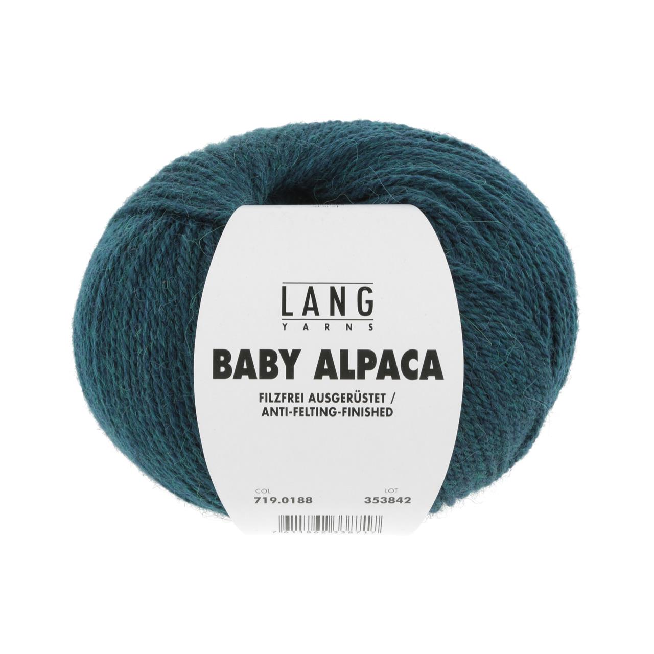 Baby Alpaca 188 Petrol Dunkel Mélange