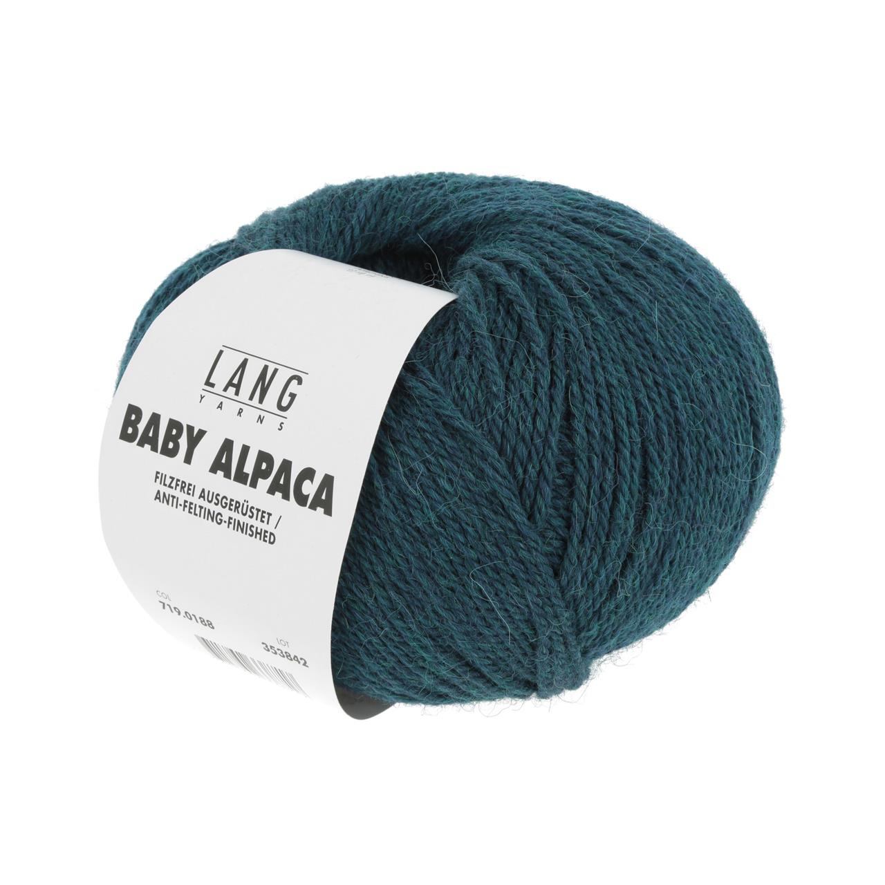 Baby Alpaca 188 Petrol Dunkel Mélange