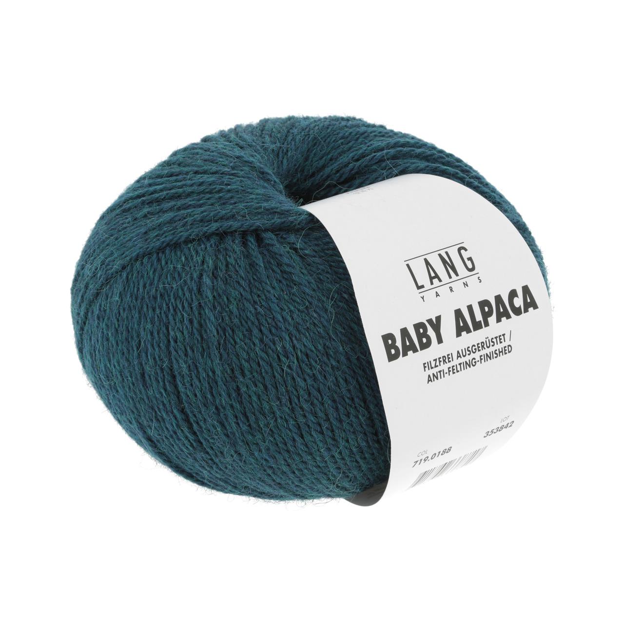 Baby Alpaca 188 Petrol Dunkel Mélange