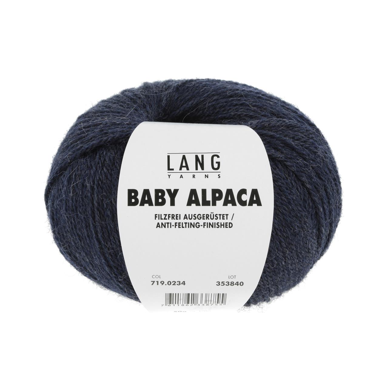 Baby Alpaca 234 Jeans Dunkel Mélange