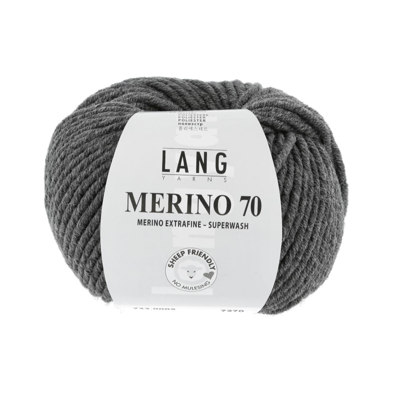 Merino 70 5 Dunkelgrau Mélange