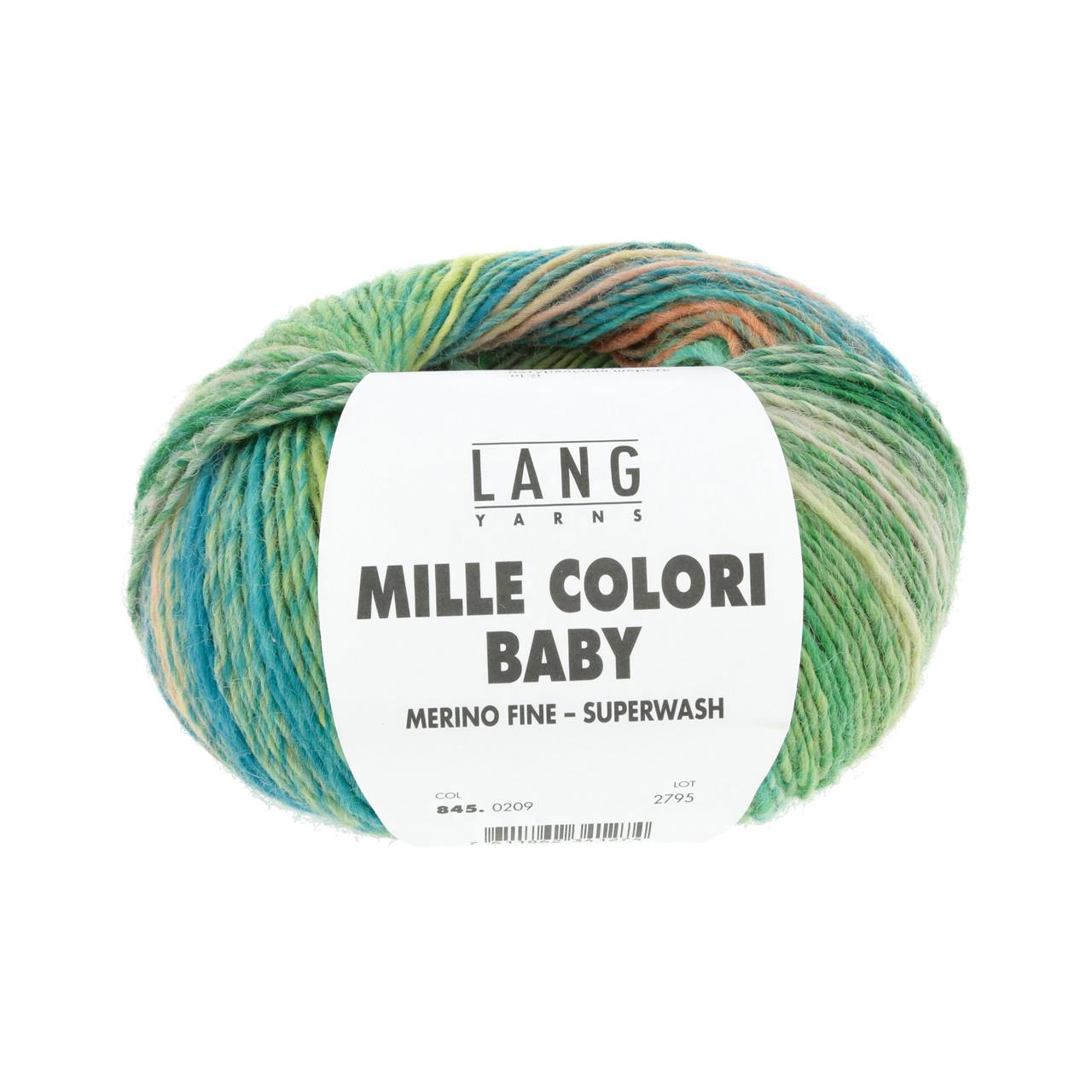 Mille Colori Baby 209 Grün/Petrol/Rosa