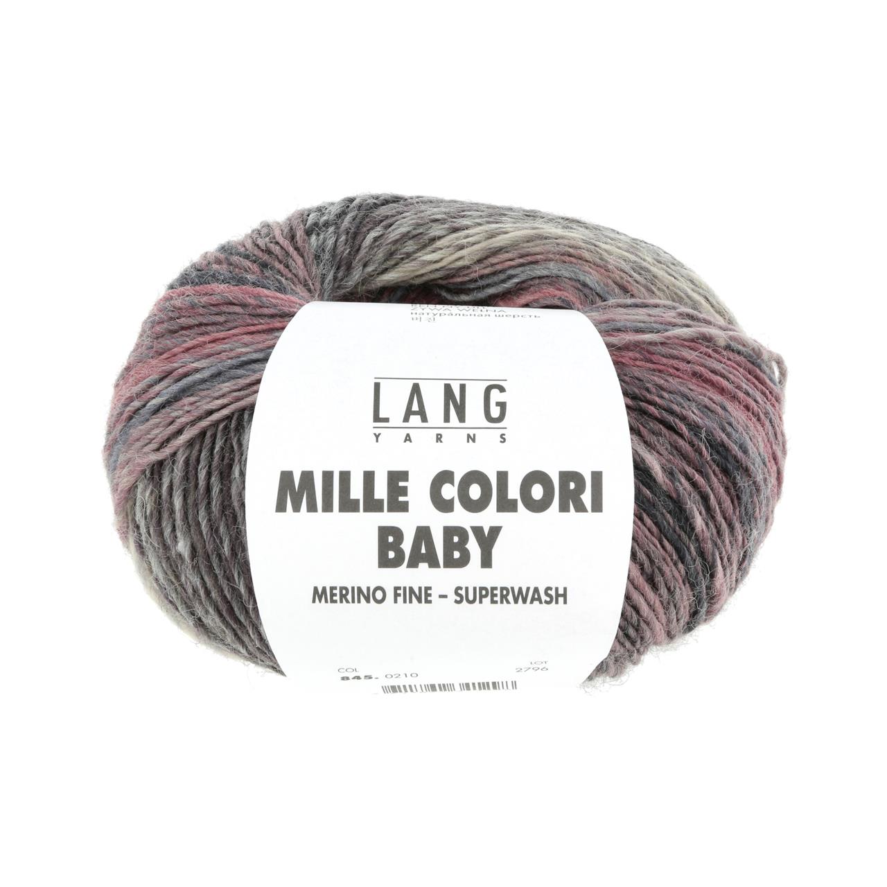 Mille Colori Baby 210 Bordeaux/Beige/Grau