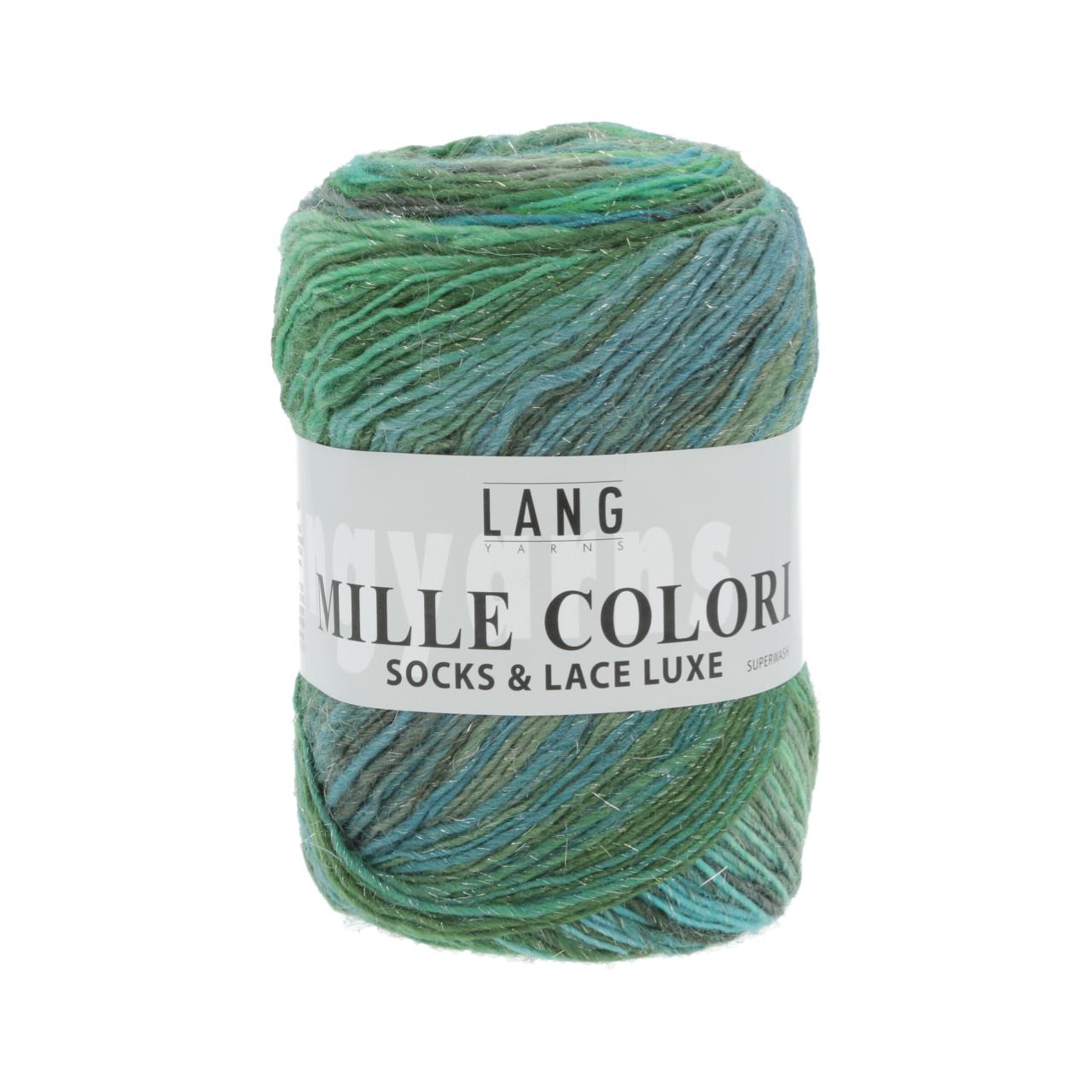 Mille Colori Socks & Lace Luxe 17 Grün/Blau/Grau