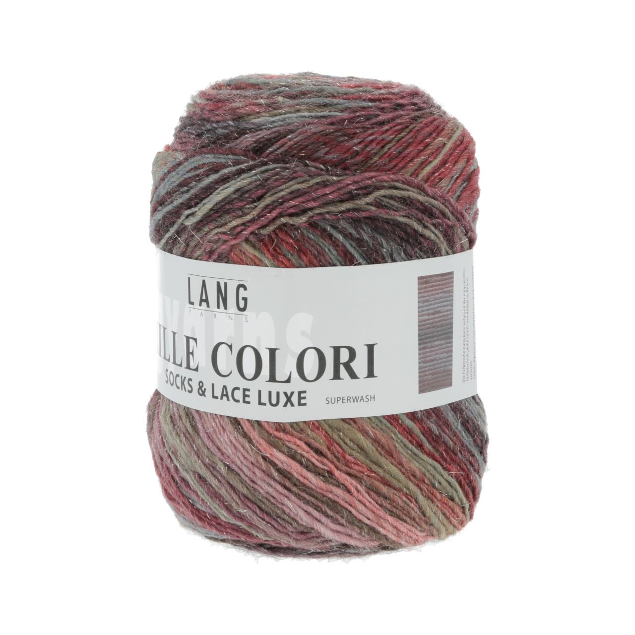 Mille Colori Socks & Lace Luxe 63 Dunkelrot